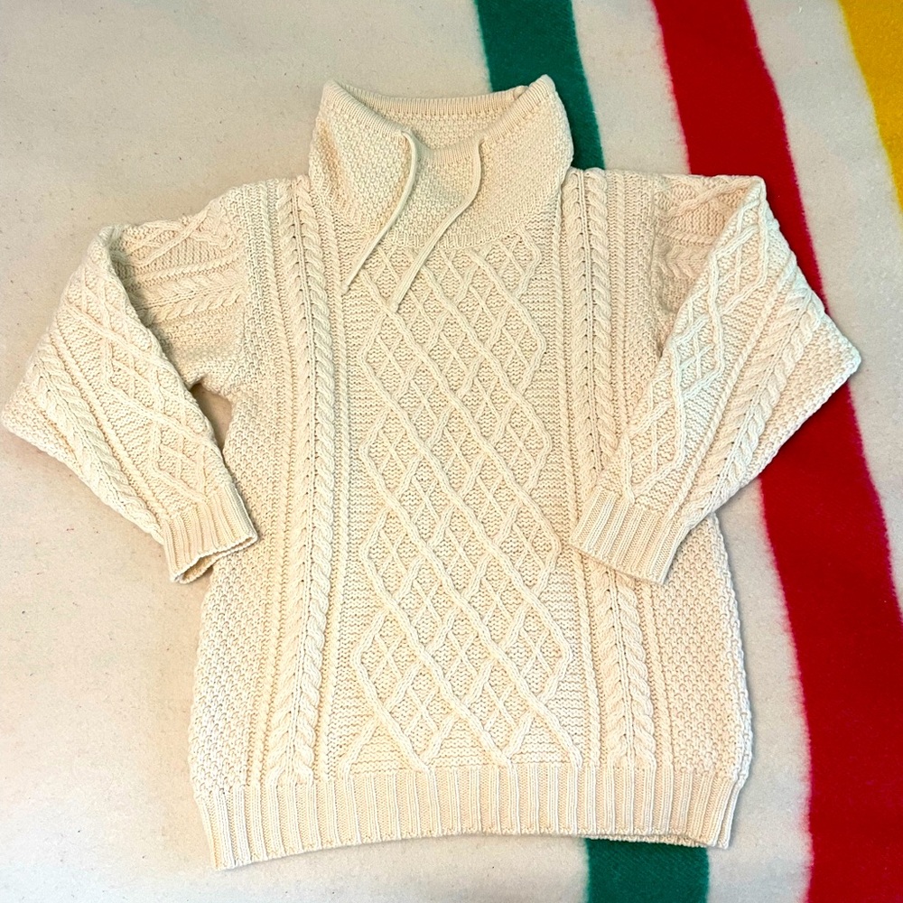 ☘️Aran ☘️ Merino wool fisherman sweater ☘️